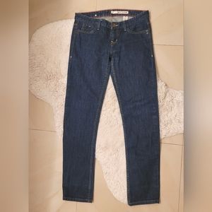 EUC DKNY Time Square Low Rise Straight Leg Dark Wash Women's Jeans - Size 28S